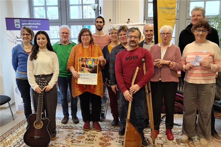Bei der Fördergeldübergabe in Koblenz.