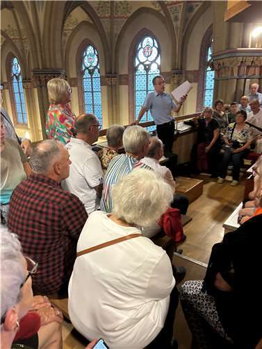 Bei der Führung in Mülheim zeigten sich mehr als 50 Personen interessiert. Foto: privat