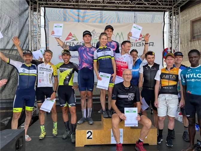 Bei der Gruppensiegerehrung. Foto: privat