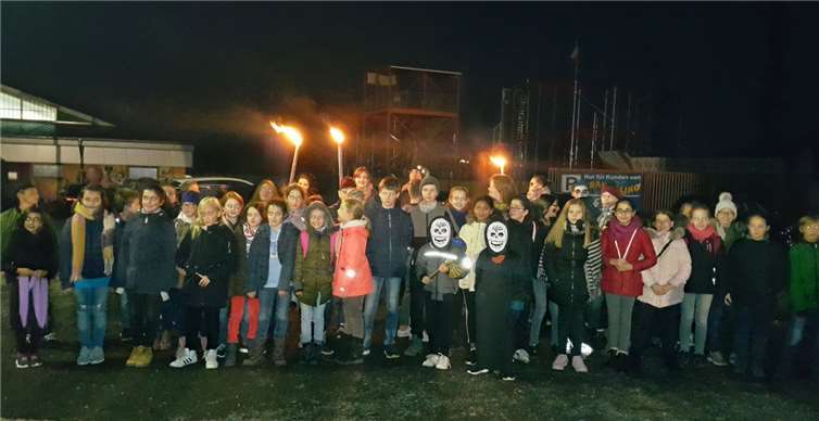 Bei der Gruselwanderung hatten die Kinder so viel Spaß, dass sie gar nicht mehr bis nächstes Jahr abwarten können. Privat