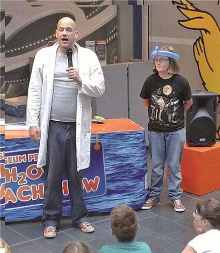 Bei der H2O-Show lernten die Messdiener Wasser von einer anderen Seite kennen. privat