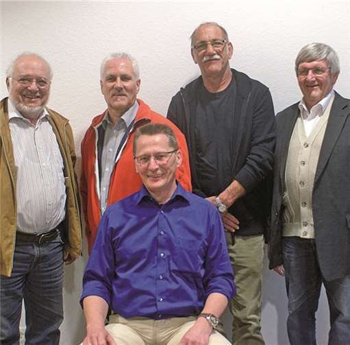 Bei der Jahreshauptversammlung wurde der Vorstand des Verschönerungsvereins Oberes Swistbachtal neu gewählt. Ihm gehören an (v. l.): Wilhelm Beckmann, Rainer Hansen, Peter Höver, Peter Piel und Bruno Zimmermann. Jost