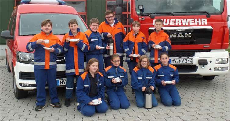 Bei der Jugendfeuerwehr in Kürrenberg haben sie immer gute Laune.privat