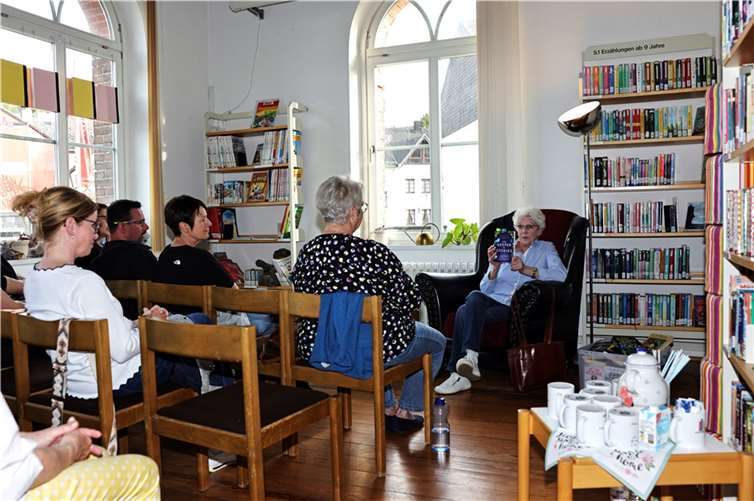 Bei der Lesung mit Heather Meurer. Foto: Werner Drescher