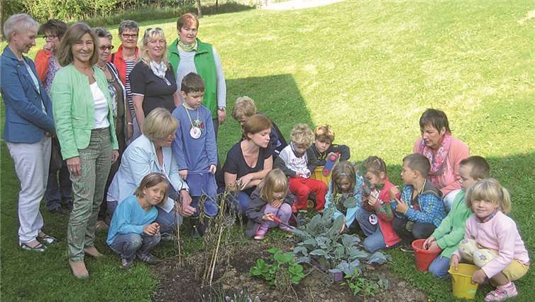 Bei der Pflege des kleinen Gartens haben die Kinder viel über Ernährung und den Umgang mit der Natur gelernt. Privat