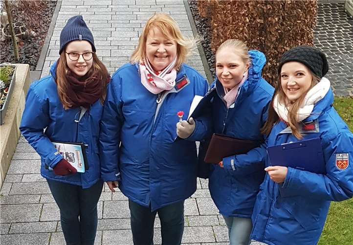 Bei der Sammlung in Heister war auch die Unkeler Prinzessin Constanze I. fleißig mit von der Partie. privat