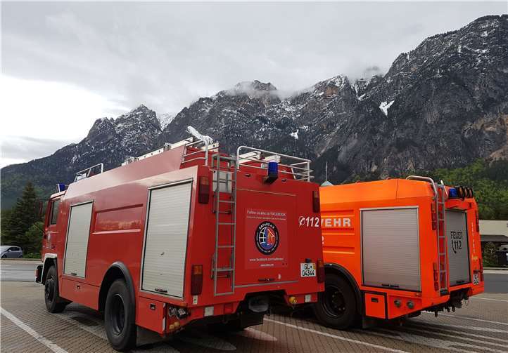Bei der Überführung wurde in den Alpen Rast gemacht.