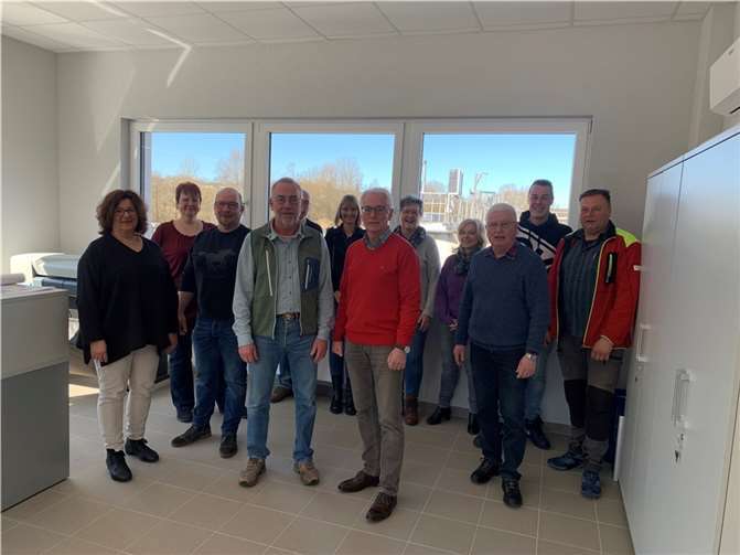 Bei der Verabschiedung von Walter Leins. Quelle: Verbandsgemeinde Puderbach