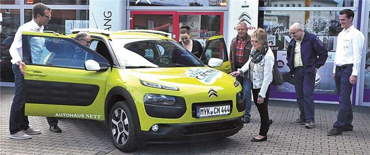 Bei der Vorstellung des neuen "C4 Cactus" war die Begeisterung der Citroën-Fans groß. BS