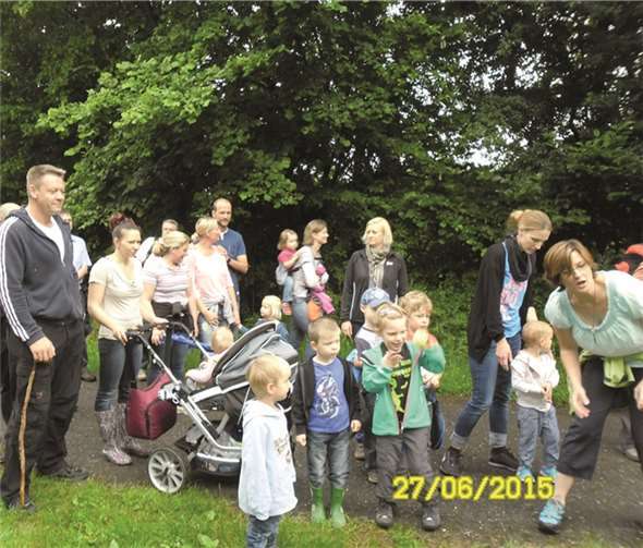 Bei der Wanderung auf dem Lehrpfad gab es viel zu sehen. privat