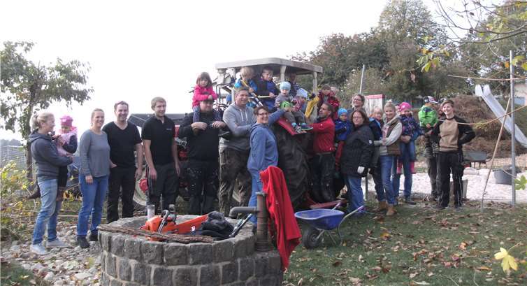 Bei der diesjährigen Elternaktion wurde das Außengelände der Kita auf Vordermann gebracht. privat