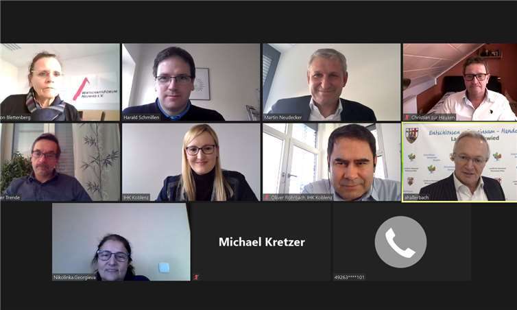 Bei der im Rahmen einer Videokonferenz durchgeführten Sitzung der Fachkräfte-Allianz Neuwied ging es vor allem um ein Thema: Die Auswirkungen der Digitalisierung auf den regionalen Arbeitsmarkt im Landkreis Neuwied.Foto: Kreisverwaltung
