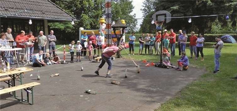 Bei diversen Spielen mussten die Kürassiere zeigen, was sie können.privat
