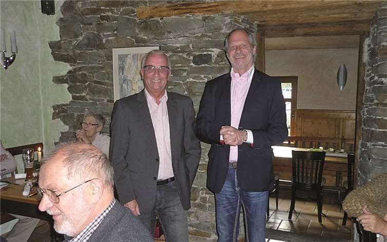 Bei einem gemeinsamen Essen wurde Walter Klaes offiziell aus dem Vorstand entlassen.privat