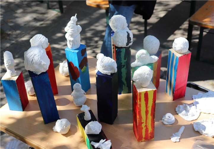 Bei einem künstlerischen Workshop zeigten die Kinder ihr Können. Foto: privat