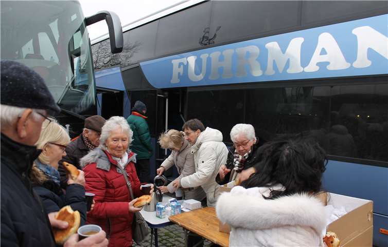 Bei einer Frühstückspause konnten sich alle stärken. Foto: privat