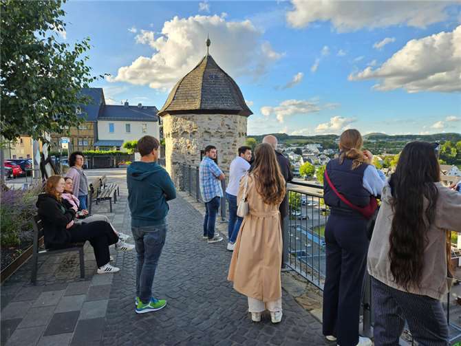 Bei einer Stadtführung lernten die Studierenden Montabaur kennen.