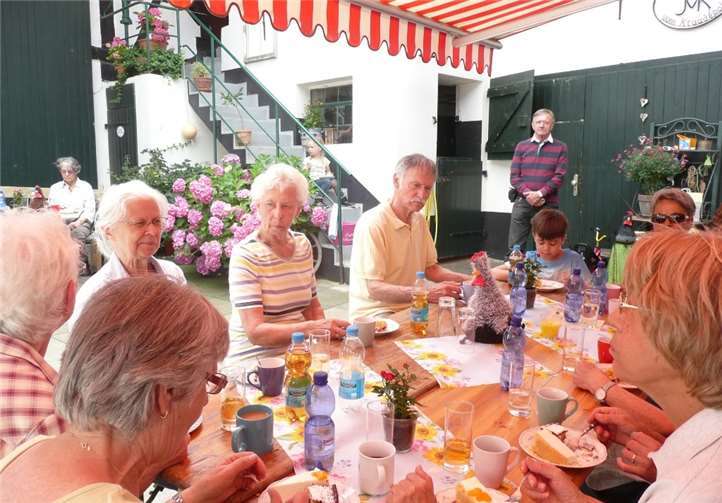 Bei einer Stärkung konnten sich die Wanderer erholen.