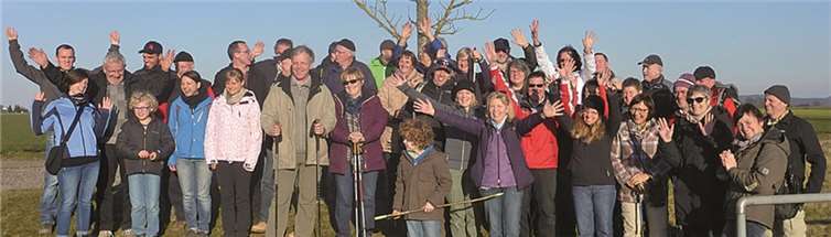 Bei herrlichem Winterwetter genossen die Teilnehmerinnen und Teilnehmer der Winterwanderung des SV Grün-Weiß Müden diesen tollen Tag. privat