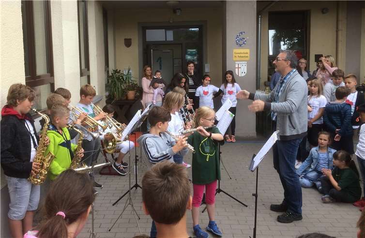 Bei ihrem Abschlusskonzert zeigten die Kinder ihr Können.privat
