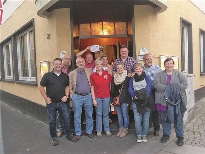 Bei ihrer Tour mit anschließender Einkehr hatten die Stadtsoldaten viel Spaß und Freude. Privat