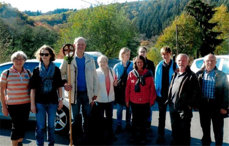 Bei schönem Wetter machten sich die Pilger aus Bell auf den Weg nach St. Jost. Privat