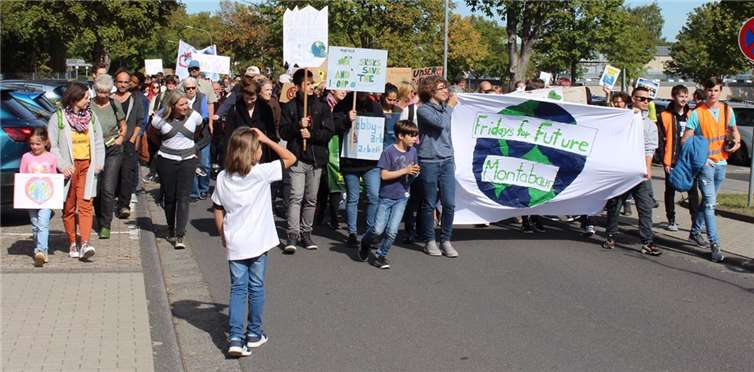 Bei strahlendem Sonnenschein... Fotos: Fridays for Future Montabaur