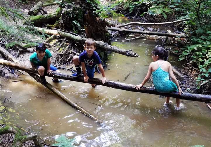 Bei tollem Wetter konnten die Kinder nach Herzenslust klettern, plantschen und matschen. Foto: privat