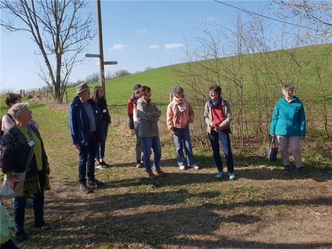 Bei verschiedenen Angeboten konnten die Ehrenamtlichen neue Kraft für ihr Engagement schöpfen, so zum Beispiel bei einer Wanderung des „Trauerweges“, der rund um den Klosterberg führt.