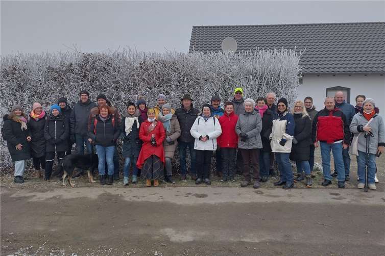 Bei winterlicher ansprechender Witterung nahmen 35 Mitglieder daran teil. Foto: privat