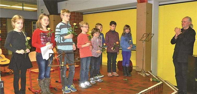 Beifall gab es für die kleinen Künstler. privat