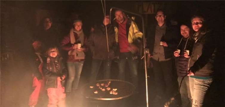 Beim Abschlussfest am Bauspielplatz.Fotos: privat