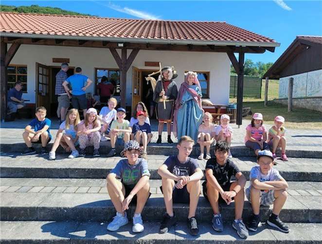 Beim Ausflug in die Römerwelt Rheinbrohl wurden die Kinder auf eine Zeitreise zu den Römern mitgenommen.  Fotos: privat