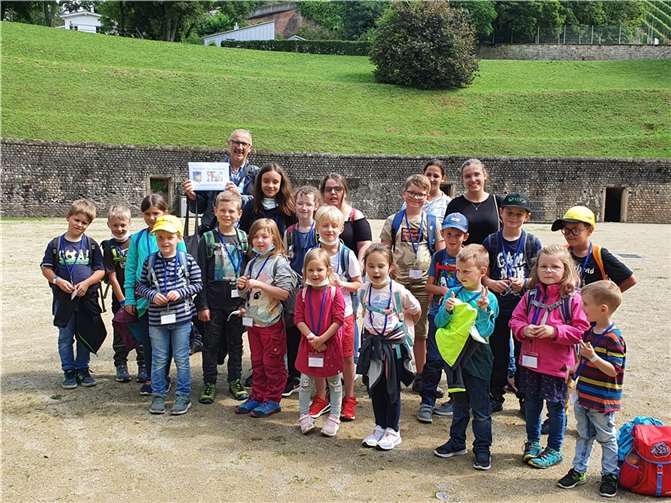 Beim Ausflug nach Trier besuchten die Kinder u.a. das Amphitheater. Foto: VG Adenau
