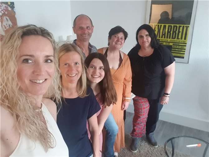 Beim Besuch der Grünen Ratsfraktion. Foto: privat