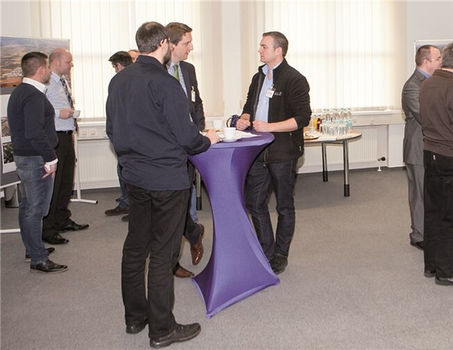 Beim Business Frühstück der Wirtschaftsförderungs- und Entwicklungsgesellschaft Rheinbach kamen die Unternehmer und Führungskräfte miteinander ins Gespräch. JOST