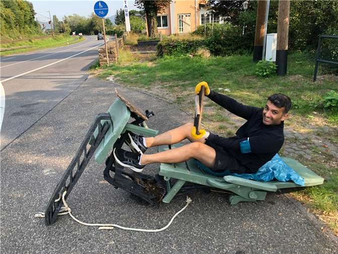 Beim Dreck-Weg-Tag kann es auch seht lustig zugehen.  Foto: privat