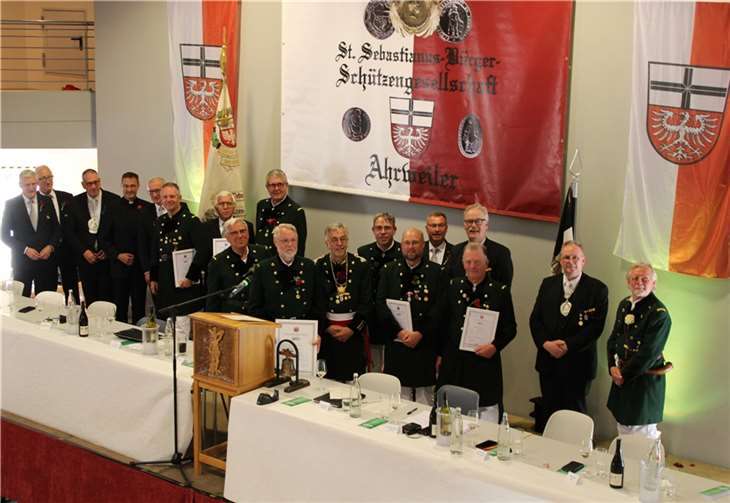 Beim Festkommers wurden auch die Jubilare der Gesellschaft gewürdigt.