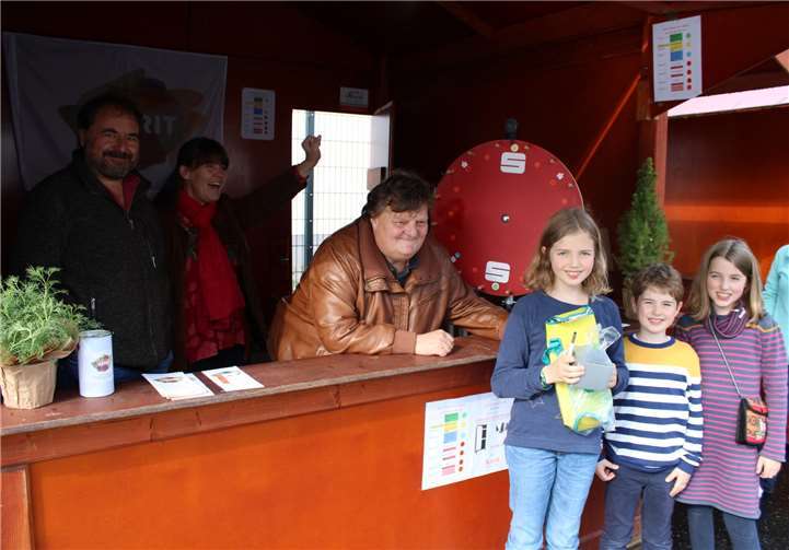 Beim Glücksrad gab es zahlreiche Preise zu gewinnen.