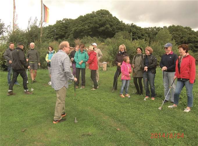 Beim Golfen hatten die Kripper viel Freude. Privat