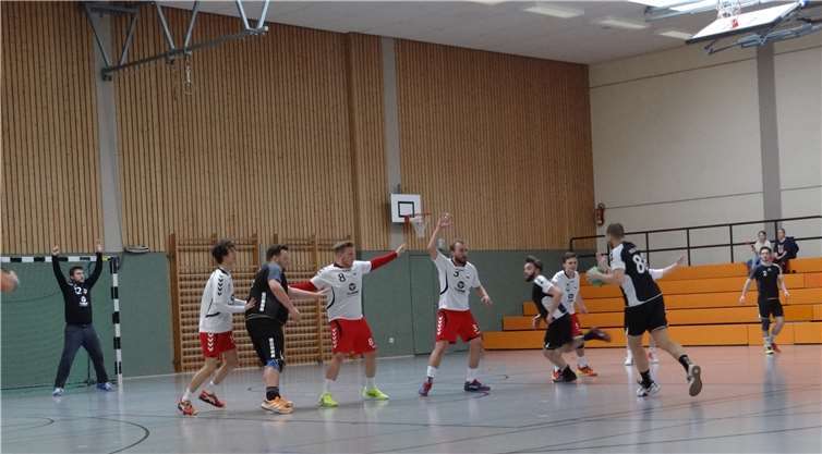 Beim Heimspiel gegen der HSG Sieg. Privat