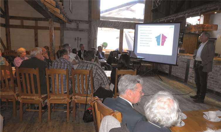 Beim Informationsnachmittag referierten Dr. Funken, Hausarzt in Rheinbach und Vertreter der Ärztekammer Nordrhein. privat