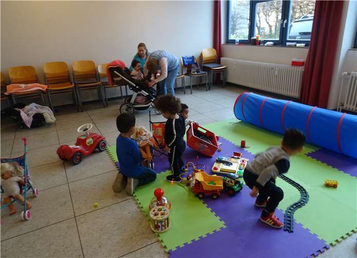 Beim Integrationskurs wird auch eine Kinderbetreuung angeboten.
