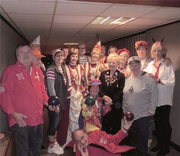 Beim Kegelabend herrschte sichtlich ausgelassene Stimmung.privat