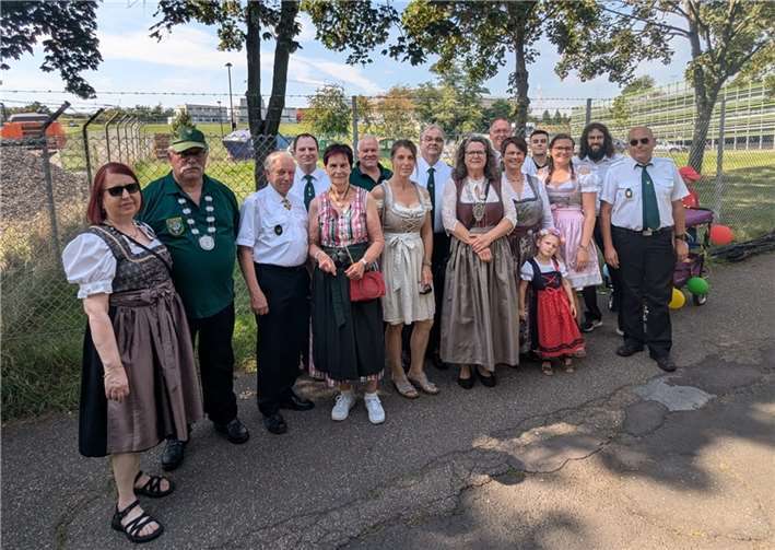 Beim Kirmesumzug. Quelle: St. Sebastianus Schützengesellschaft Metternich