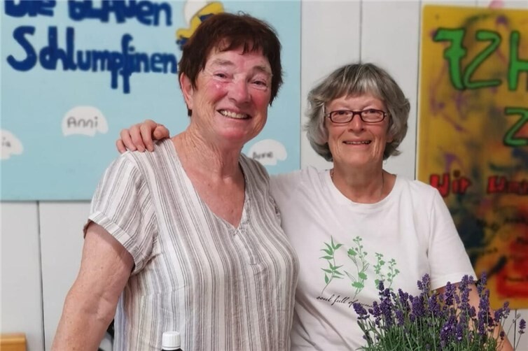 Beim Kräuterworkshop.