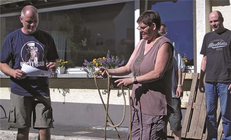 Beim Lassowerfen war Geschicklichkeit gefragt. privat