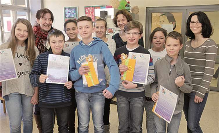 Beim Lesewettbewerb an der Carmen-Sylva-Schule gab es nur Gewinner.privat