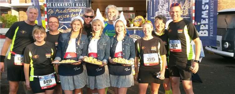 Beim Marathon in Amsterdam stand der Spaß im Vordergrund. privat
