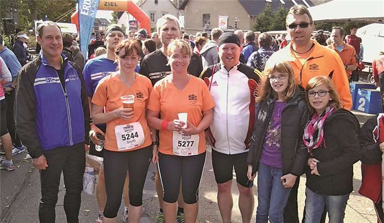 Beim Polcher Stadtlauf waren die vier Trimbser Läufer allesamt vorn dabei.privat